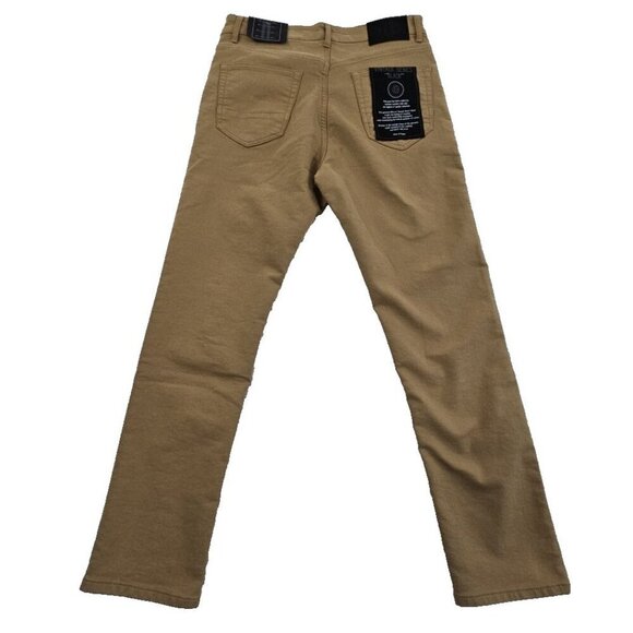 Vintage Genes Black Jeans Men's 32W 30L Brown French Terry Denim Stretch NWT - Picture 2 of 16